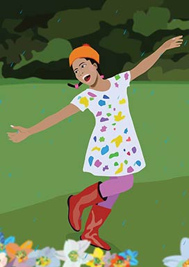 Girl twirling